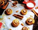A picture of step 7 of Cinnamon swiss rolls.