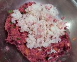 A picture of step 3 of Beetroot Oats Mini Tikki.