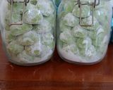 Foto langkah ke 6 dari resep Pandan Snow Ball Cookies (Putri Salju Pandan).