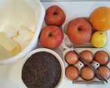 A picture of step 1 of Poppyseed and Apple Cake.