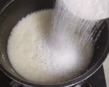 A picture of step 5 of Chikoo kesari.