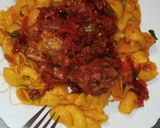 A picture of step 5 of Pasta and Chicken sauce 😋.