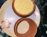 A picture of step 1 of Chandrakanti pitha.