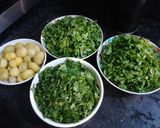 साग आलू की सब्जी(Saag aloo ki sabzi recipe in Hindi) रेसिपी चरण 1 फोटो