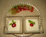 A picture of step 4 of Panna cotta .