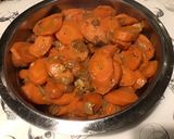 Une image de l'étape 10 de Carottes à l'orange, miel, épices et oignon de roscoff.