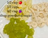 A picture of step 3 of Fruits custard🍌🍎🍇.