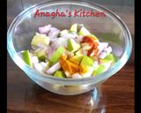 A picture of step 3 of Raw Mango onion salad (कांदा कैरी).