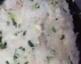 A picture of step 7 of Singaporean rice.