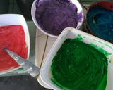 A picture of step 7 of Banana Rainbow Pancakes.