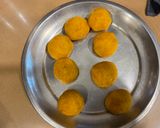 कोकोनट मैंगो लड्डू रेसिपी चरण 5 फोटो