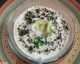 A picture of step 3 of Cucumber raita.