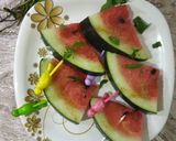 A picture of step 2 of Watermelon Chopsticks.