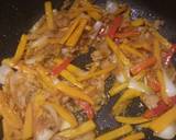 Prawn, veg and noodle stir fry recipe step 2 photo