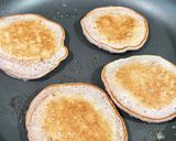 A picture of step 6 of Ube Pancakes.