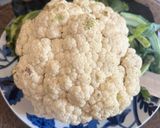 A picture of step 1 of Golden fried cauliflower.