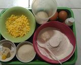 Foto langkah ke 1 dari resep Bolu Kukus Jagung Manis.