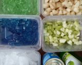 Foto langkah ke 1 dari resep Es Buah Jelly Sederhana.