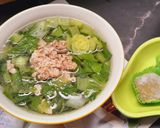 Hình bước làm 3 của món Mâm cơm nhiều màu xanh