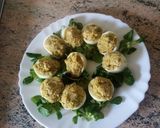 Foto del paso 9 de la receta: Huevos rellenos con hummus de brócoli