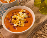 Foto del paso 4 de la receta: Salmorejo de melocotón