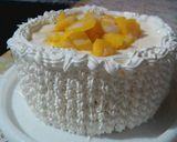 A picture of step 3 of Mango Cake using Pancake Mix.