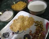 A picture of step 1 of Sev barfi.