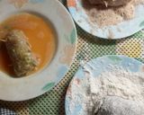 A picture of step 2 of Chicken Pesto Roll-Ups.