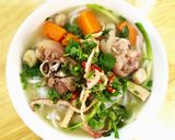 Hình bước làm 4 của món Bánh canh giò heo