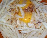 A picture of step 1 of Egg Fries Fritters.