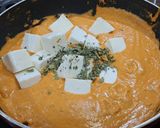 A picture of step 11 of No-Onion No-Garlic Paneer Butter Masala (Nut-Free).