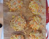 A picture of step 5 of Zucchini carrot patties-vegan style.