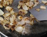 A picture of step 1 of Palak kofta in red Gravy with Garlic naan.
