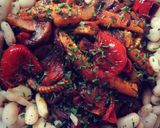 A picture of step 4 of Savoury Vegetables with White Beans (Vegan).