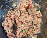 Une image de l'étape 5 de Tomates roses farcies ricotta,jambon blanc et oignon nouveau au citron caviar.