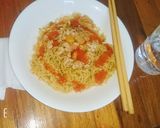Hình bước làm 5 của món Mì xào với thịt bằm sốt