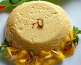 A picture of step 4 of Mango Bhapa Doi.