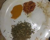 A picture of step 4 of Gobhi ki bhujiya.