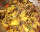 A picture of step 5 of Hari piyaz allu.