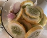 A picture of step 2 of California Farm Cold Lemon Cucumber Soup.