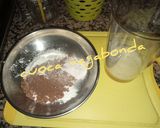 A picture of step 1 of Chocolate Egg White Pancakes.
