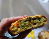 A picture of step 11 of My savoury bread (cake) نان زیتون با سبزیجات.