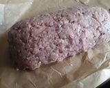 A picture of step 3 of Sig's Cheese filled Meatloaf and wilted Cabbage.