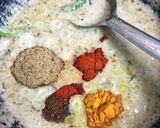 A picture of step 3 of Mutton krahi.