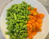 A picture of step 1 of Huzarensla Salad - Dutch Salad.