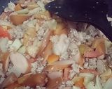 รูปขั้นตอนการทำที่ 3 ของ เฟตตูชินี่โบโลเนสหมูสับไส้กรอกหมู - คีโต