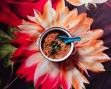 A picture of step 6 of Masala oats.
