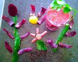 A picture of step 4 of Food art with Mixveg juice.