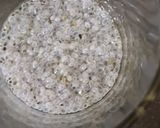A picture of step 1 of Gulkand sabja thandai.