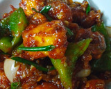A picture of step 6 of Chilli paneer.